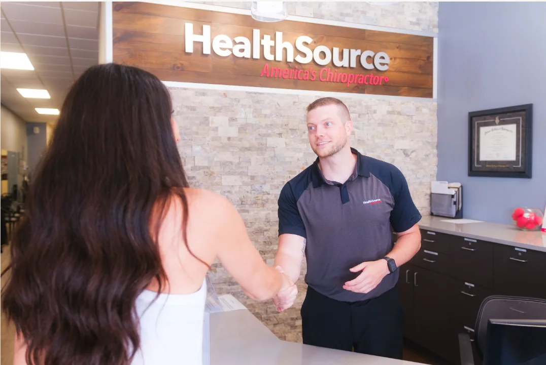 HealthSource doctor consulting with a patient